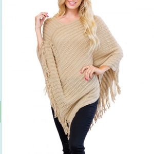 Sale! Taupe Poncho